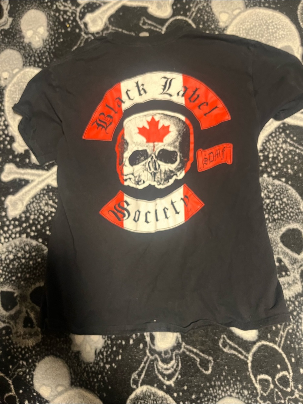 Black Label Society Men’s Black Graphic Skull Tee